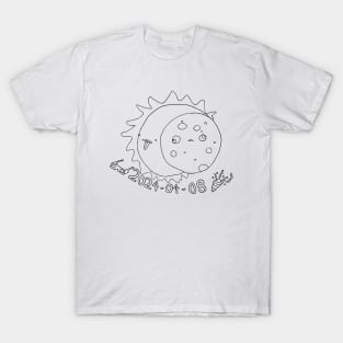 Total Solar Eclipse April 2024 Moon & Sun T-Shirt